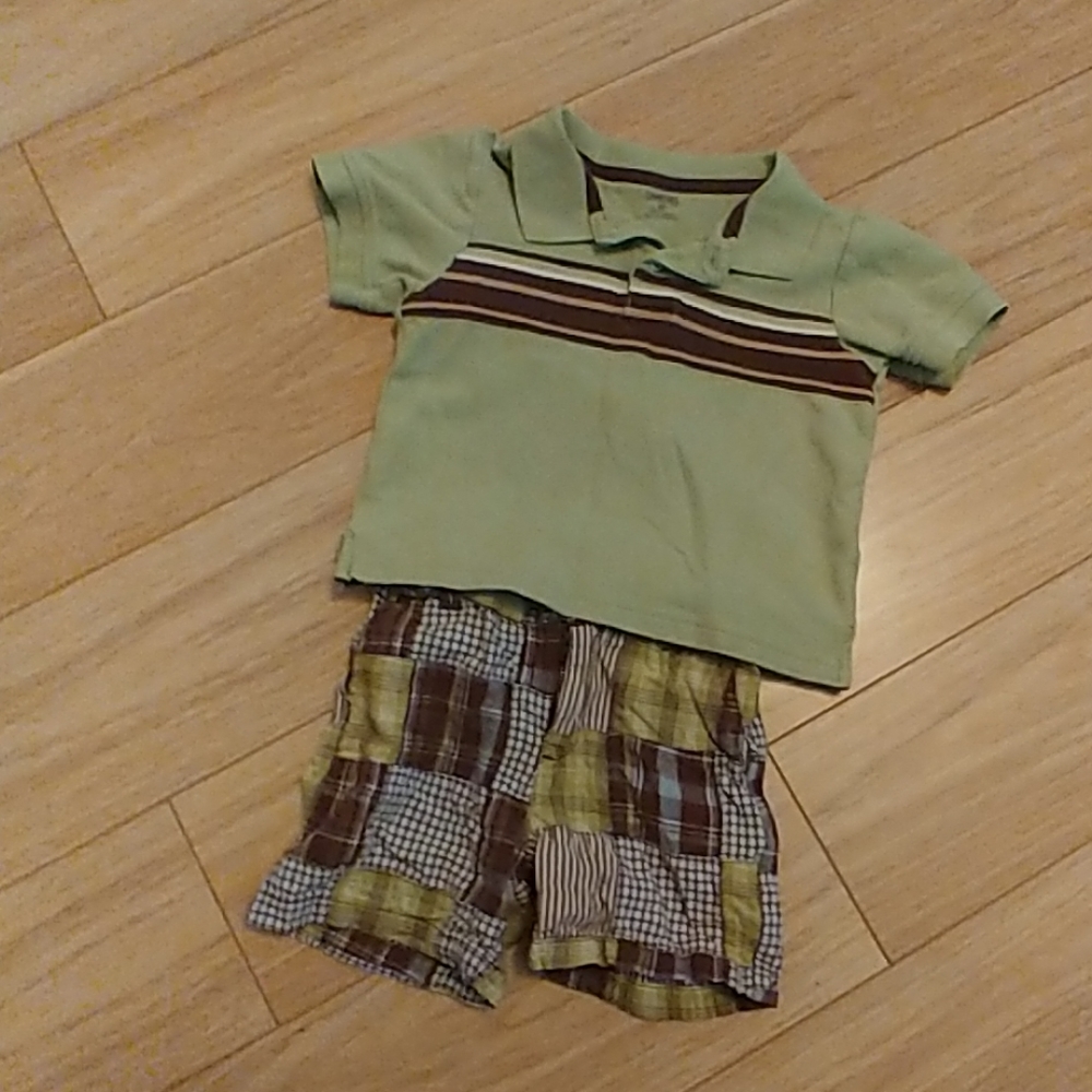 Gymboree Boys Outfit - 2T Shirt & 3T Shorts